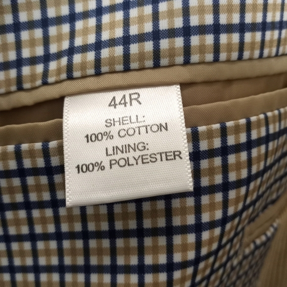 Saddlebred Corduroy Tan Blazer Size 44R - Picture 6 of 12